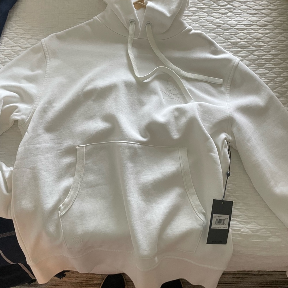 G/fore white sweatshirt
